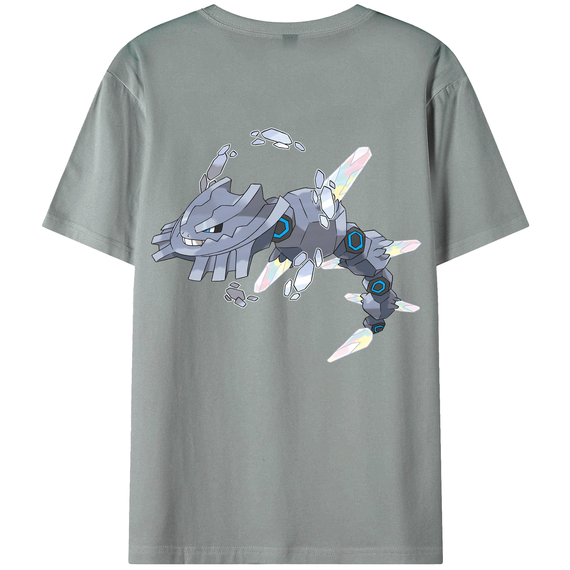 （画像用） ポケットモンスター Pokémon 綿100％ メンズ半袖Tシャツ（バックプリント） 通気性